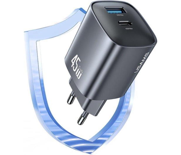 USAMS 45W GaN 1xUSB-A 1xUSB-C - 1471728 - zdjęcie 3